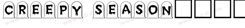 Creepy Season字体转换